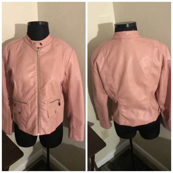New York & Company Jackets & Blazers - Pink moto jacket